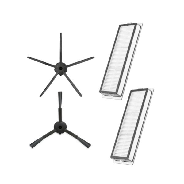 Набор аксессуаров Mini 1 для робота-пылесоса Xiaomi Mi Robot Vacuum Cleaner 1S (SDJQR03RR), черные боковые щетки